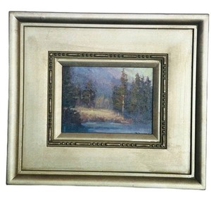 LR - Oil on Canvas - D. Dickerson Landscape Painting Glacier Sunrise