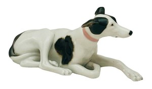 LR - Porcelain Dog Figurine - Vintage Von Schierholz 1967