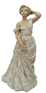 LR - Vintage Ceramic Figurine - Porcelana Artistica Levantina PAL Woman