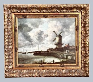O - Framed Art Print - the Windmill at Wijk Bij Duurstede - Jacob Isaacksz00n