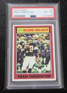 1976 Topps Frank Tarkenton #7 PSA 8