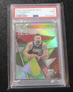 2022 Contenders Optic Illusion Luka Doncic #5 PSA 9