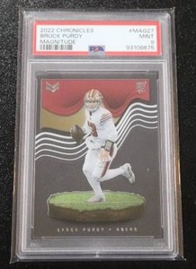 2022 Chronicles Magnitude Brock Purdy #27 Rookie Card PSA 9