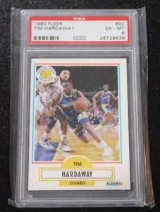 1990-91 Fleer Tim Hardaway #63 PSA 6