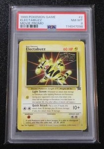 1999 Black Star Promo Electabuzz Movie Promo #2 PSA 8