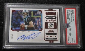 2022 Contenders Rookie Ticket Autograph Matt Corral #130 PSA 9 123  Only 23 Exist