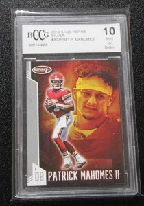 2019 Sage Aspire Patrick Mahomes #1 BCCG 10