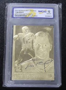 2005 Merrick Mint 23K Gold Tom Brady WCG 10