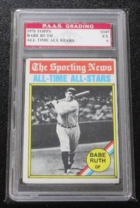 1976 Topps Babe Ruth #345