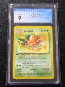 2001 Neo Revelation 1st Edition Parasect #3564 CGC 9