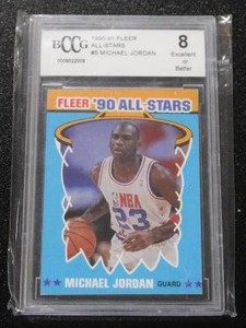 1990-91 Fleer All Stars Michael Jordan #5 BCCG 8
