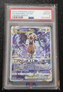 2023 Crown Zenith Zeraora VSTAR #GG43 PSA 8