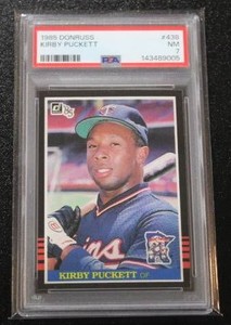 1985 Donruss Kirby Puckett #438 PSA 7