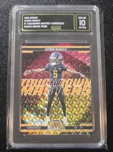 2025 Mosaic Touchdown Masters Fluorescent Jayden Daniels #7 GMA 10