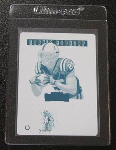 2017 Contenders Plates & Patches Marlon Mack Printing Plate Rookie Card 11  Only 1 Exist