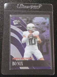2024 Press Pass Premium Reflector Bo Nix Rookie Card #R-13 1215  Only 15 Exist
