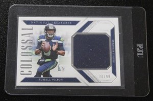 2018 National Treasures Colossal Jersey Relic Russell Wilson 7099  Only 99 Exist
