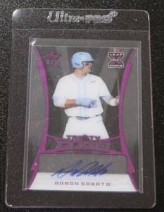 2020 Leaf Trinity Clear Aaron Sabato Autograph 430  Only 30 Exist