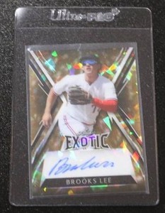 2023 Leaf Exotic Autograph Brooks Lee 33  Only 3 Exist