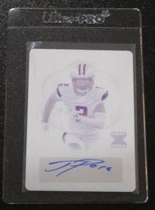 2024 Leaf Printing Plate Autograph JaLynn Polk Rookie Card 11  Only 1 Exist