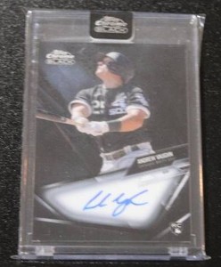 2021 Topps Chrome Black Andrew Vaughn Autograph Rookie Card