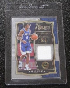 2021-22 Select Jersey Relic Tyrese Maxey Rookie Card