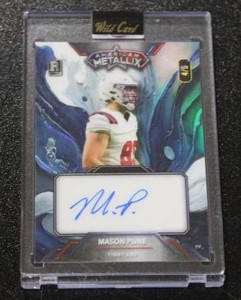 2023 Wild Card American Metallix Autograph Mason Pline Rookie Card 45  Only 5 Exist