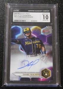 2023 Bowmans Best Daniel Guilarte Autograph CGC 10