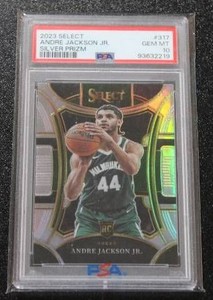 2023-24 Select Silver Prizm Andre Jackson Jr. #317 Rookie Card PSA 10