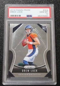 2019 Prizm Drew Lock #304 Rookie Card PSA 10
