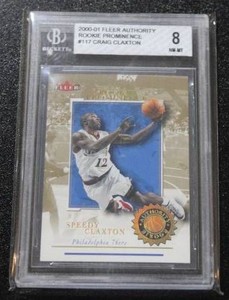 2000-01 Fleer Authority Rookie Prominence Craigh Claxton #117 3275  Only 75 Exist