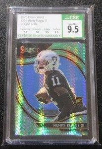 2020 Select Dragon Scale Henry Ruggs III #358 Rookie Card 2167 CSG 9.5  Only 67 Exist