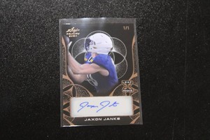 2024 Leaf Trinity Jaxon Janke Autograph 11  Only 1 Exist South Dakota St. Star