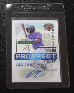 2024 Panini Prospect Edition Kaelen Culpepper Autograph Rookie Card Twins Top Prospect