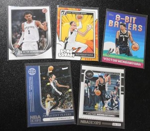 Victor Wembanyama Basketball Card Lot  5 Cards