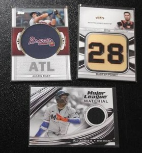 Baseball Card Relic Lot  3 Relics
