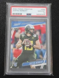 2020 Prestige Justin Herbert #266 PSA 10 Rookie Card