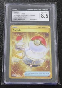 2023 Pokemon Switch Trainer #206165 CGC 8.5