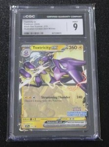 2025 Pokemon Black Star Promo Toxtricity EX #215 CGC 9
