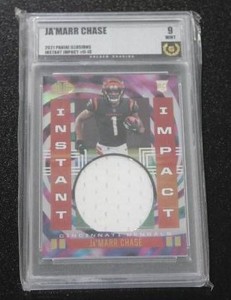 2021 Illusions Instant Impact Jersey Relic Jamarr Chase Rookie Card