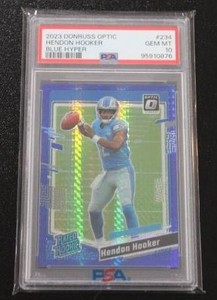 2023 Optic Blue Hyper Hendon Hooker #234 PSA 10