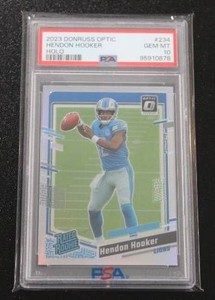 2023 Optic Silver Prizm Hendon Hooker #234 PSA 10