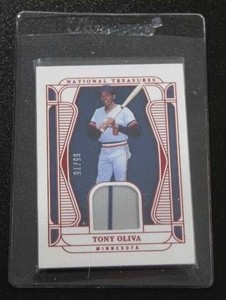 2025 National Treasures Jersey Relic Tony Oliva 6575  Only 75 Exist