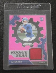 2025 Prizm Rookie Gear Pink Prizm Jaxson Dart Jersey Relic Rookie Card
