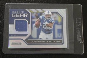 2020 Prizm Rookie Gear Silver Jersey Relic Jonathan Taylor Rookie Card