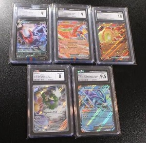 Pokemon Graded Card Lot  5 Graded Pokemon Cards