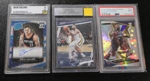 Basketball Slab Card Lot  3 Slabbed Basketball Cards