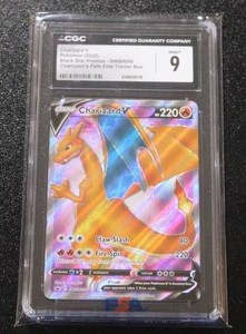 2020 Pokemon Charizard V Black Star Promo #SWSH050 CGC 9