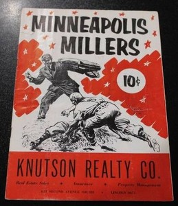 June 18 1954 Minneapolis Millers vs Toledo Sox Official Scorebook  Al Worthington