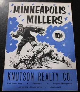 June 29 1954 Minneapolis Millers vs Charleston Senators Official Scorebook